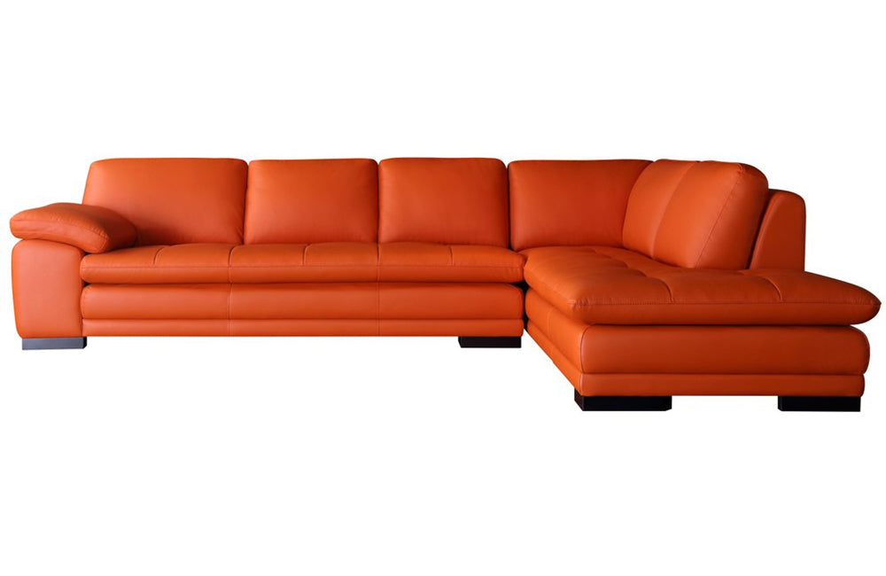 leather southwest burnt orange sectional sofa
