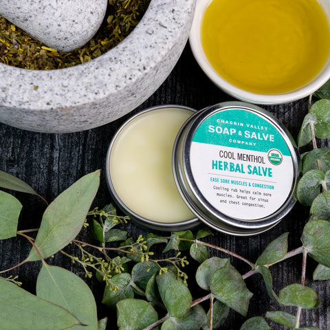 Organic Cool Menthol Sore Muscle Aromatherapy Salve