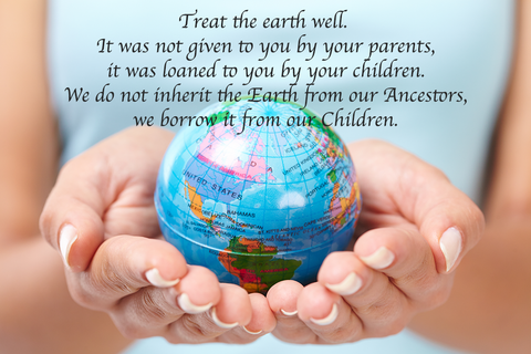 Native American Proverb Treat the earth well: it was not given to you by your parents, it was loaned to you by your children