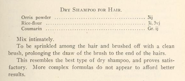 Natural Organic Dry Shampoo Vintage Recipe