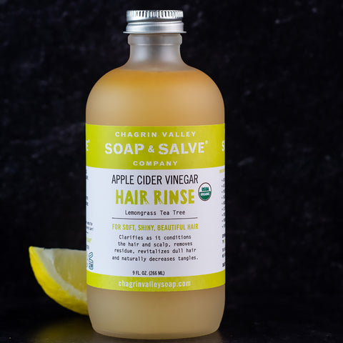 Natural Organic Apple Cider Vinegar ACV Hair Rinse Lemongrass & Tea Tree