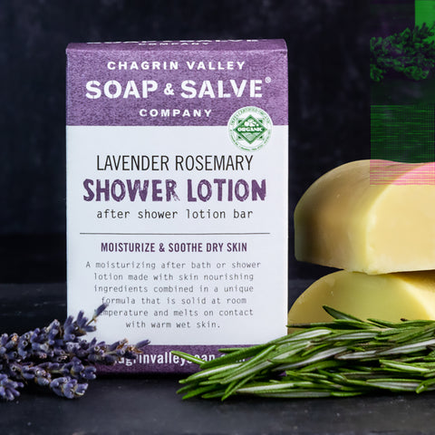 Natural Organic Shower Lotion Bar for Dry Skin