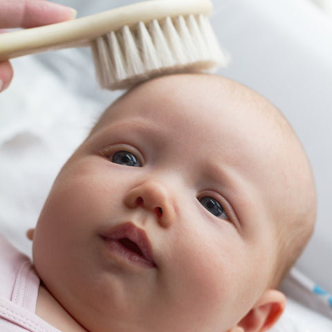 Soft Brush Helps Loosen Cradle Cap Scales