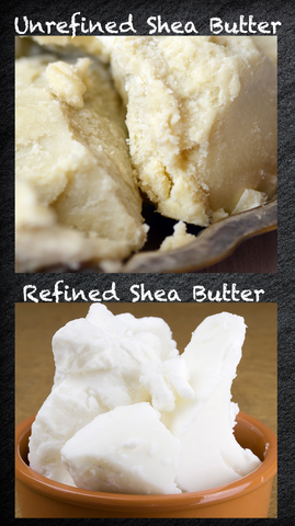 Unrefined shea butter is not been bleached or deodorized. It retains its natural scent, color, and nutritional benefits. 