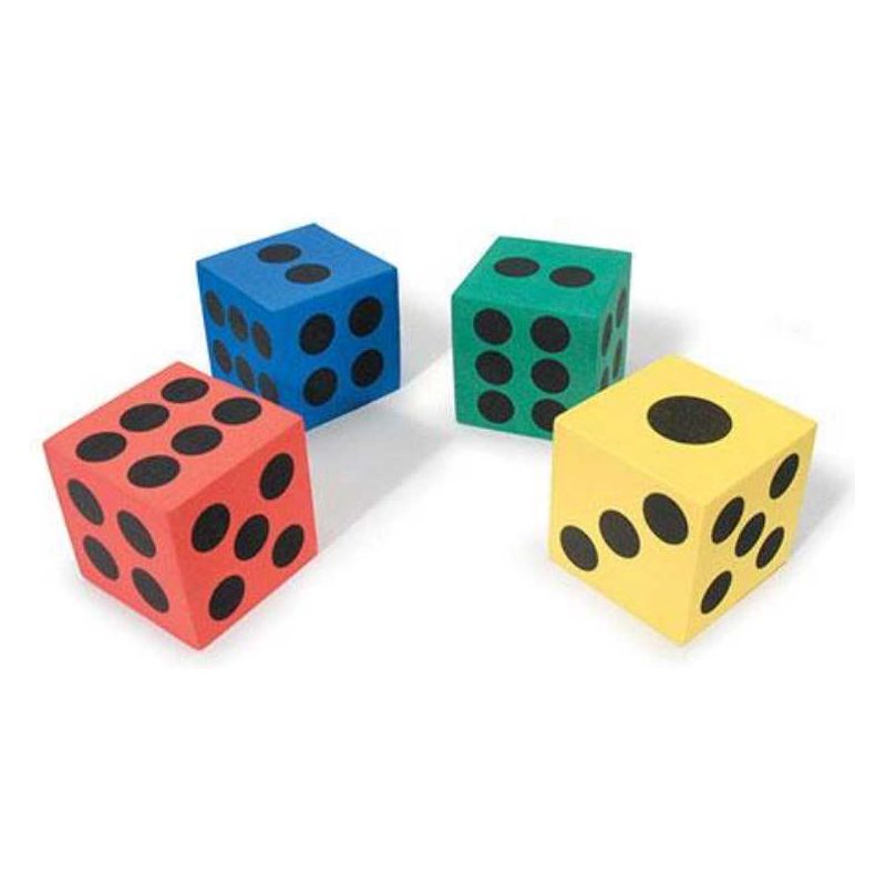 3-D Foam Dice 2.5, 12/pk