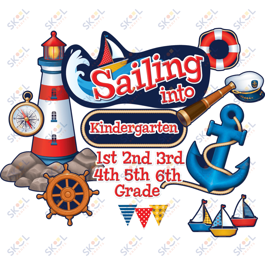 Sailing Into... Bulletin Display Set