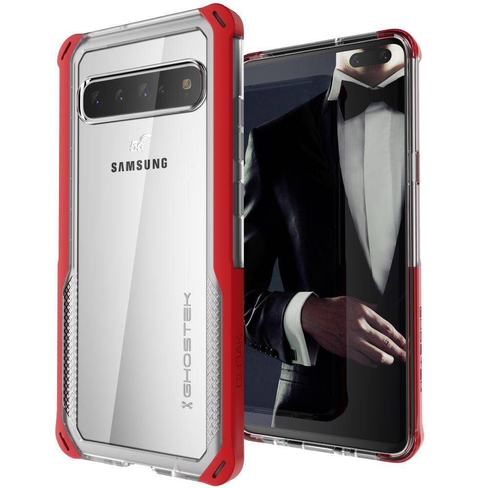 CLOAK 4 for Galaxy S10 5G Shockproof Hybrid Case [Red]