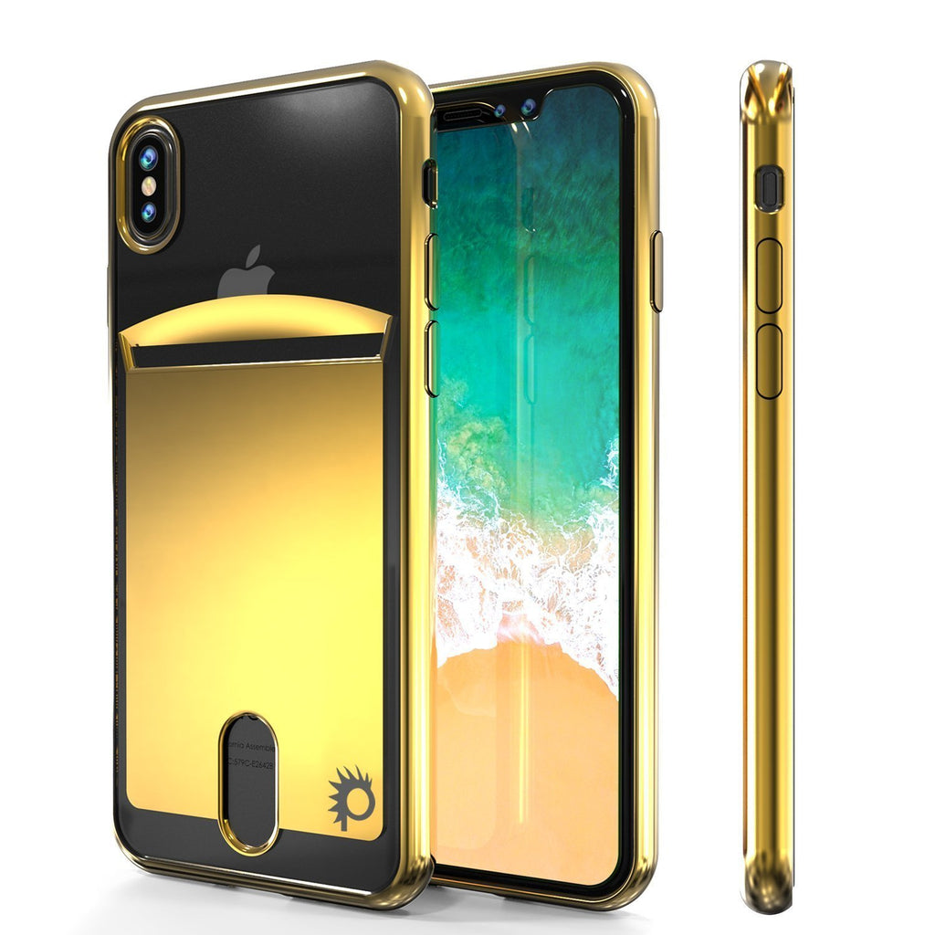iPhone X Punkcase, LUCID Series Slim Fit Protective Dual Layer [Gold ...