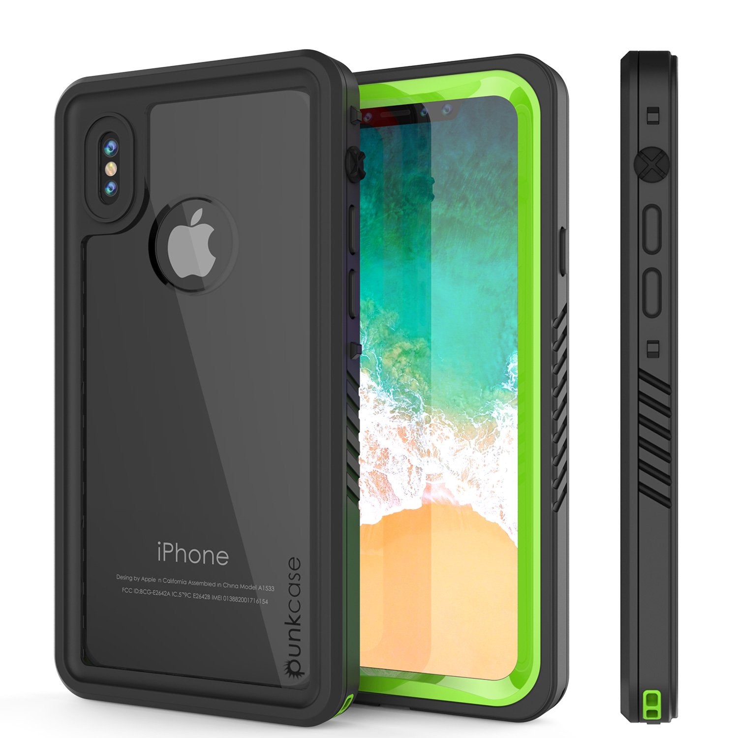 iPhone X Case, Extreme Series Cover W/Screen Protector [Light Green ...