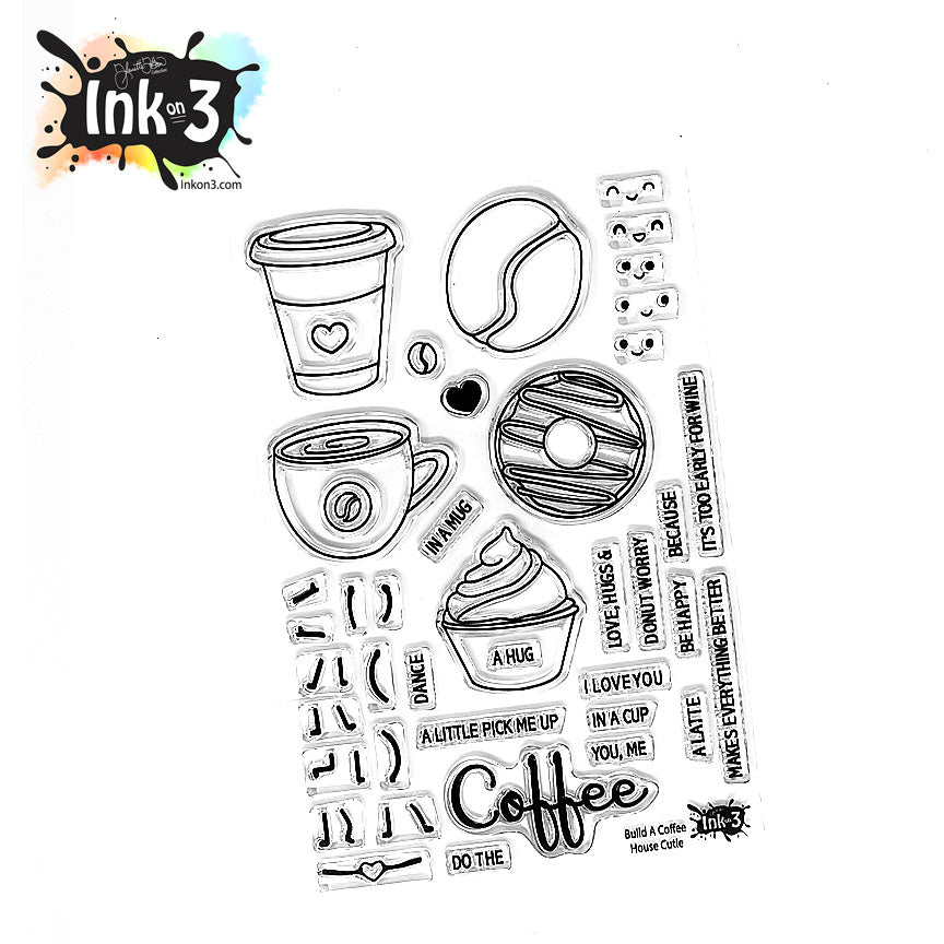 Ink on 3 Build A Coffee House 4x6 Stamp Set