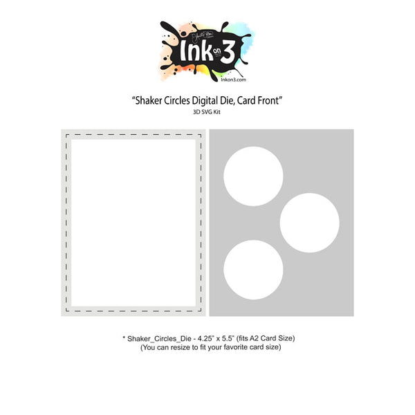 Download Shaker Circles Digital Die, Card Front Free SVG Kit