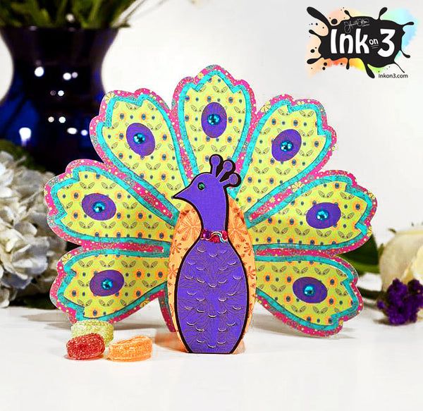 Download Peacock Basket 3D SVG Kit