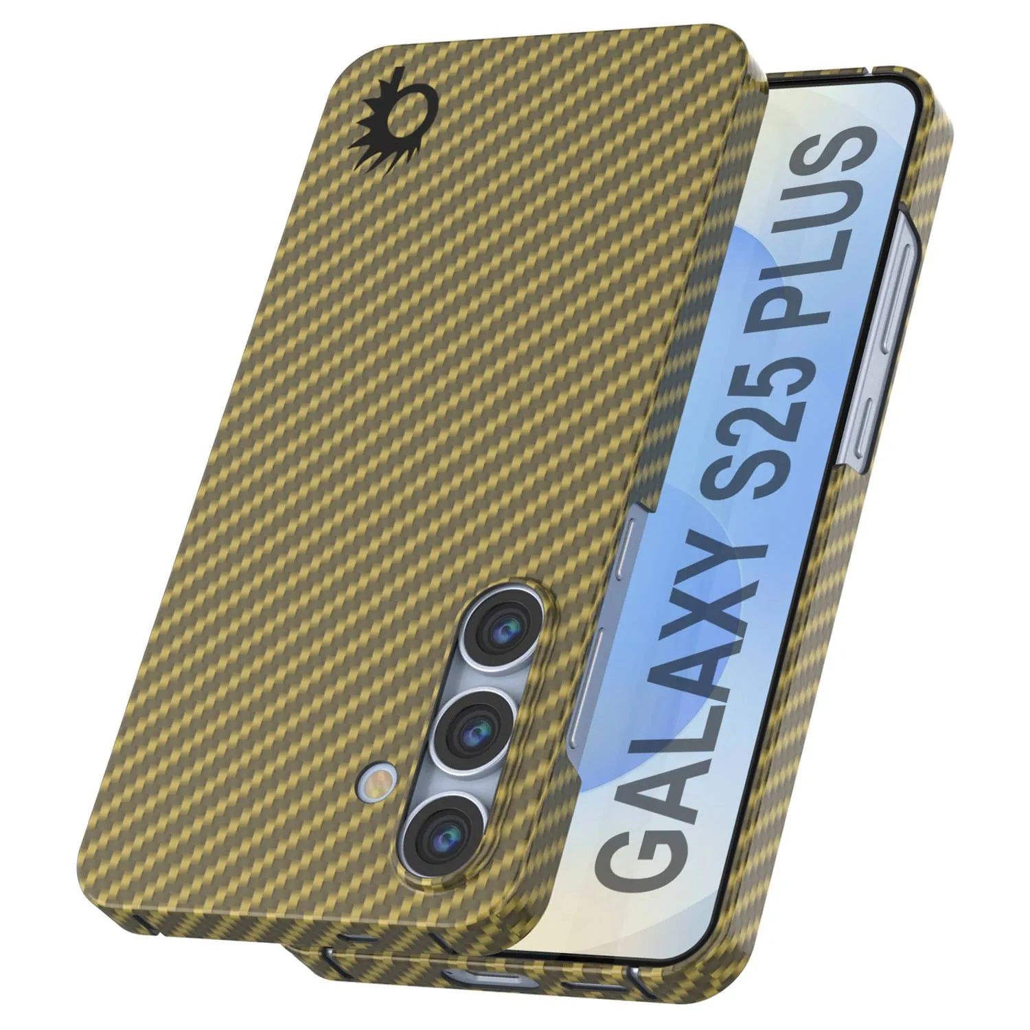Punkcase Galaxy S25 Plus Carbon Fiber Case [AramidShield Series] Ultra Slim & Light Kevlar [Rose]