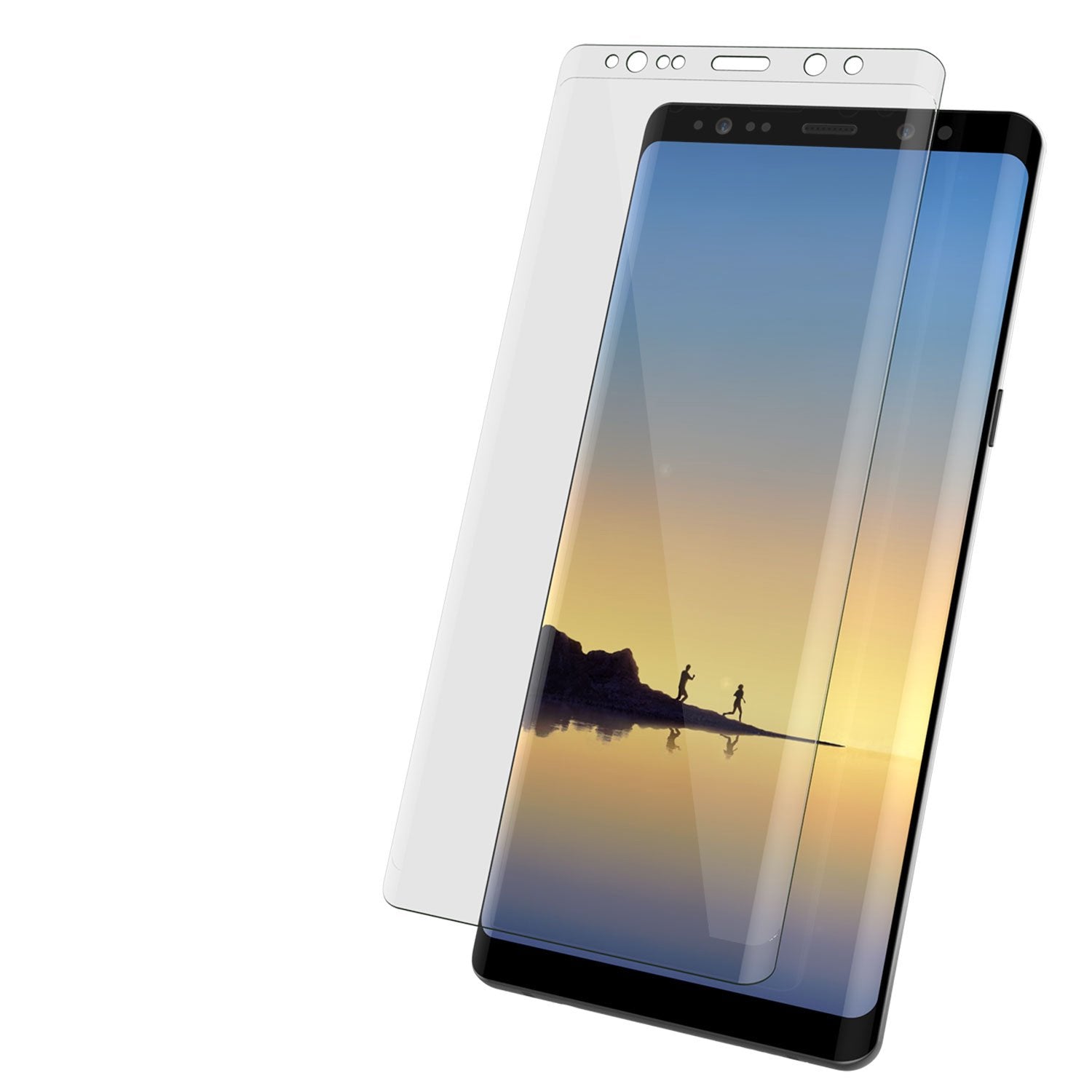 Galaxy Note 8 Clear Punkcase Glass SHIELD Tempered Glass Screen Protector 0.33mm Thick 9H Glass