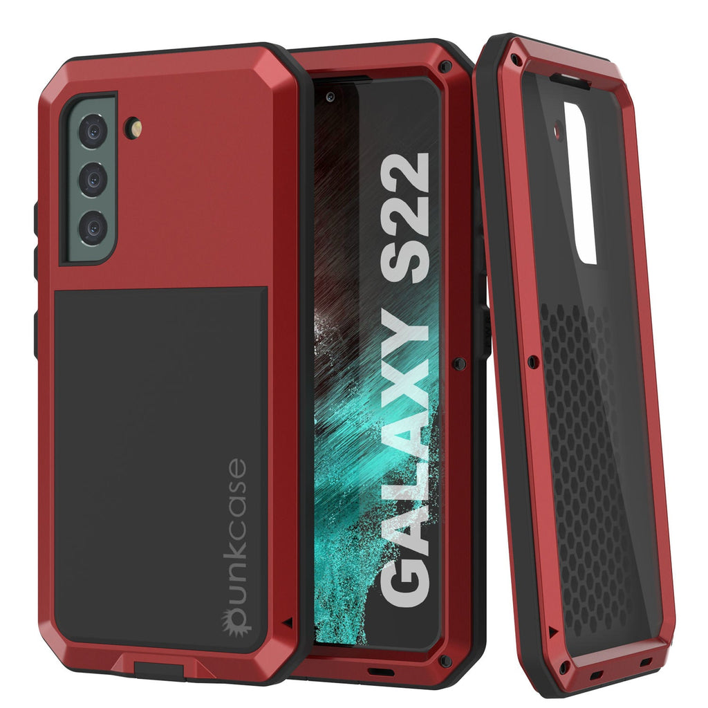 Punkcase Galaxy S22 Ultra Case [Spartan 2.0] Clear Rugged Heavy Duty Cover | Ultra Slim Military Grade Protection w/ Raised Bezel Design for Galaxy