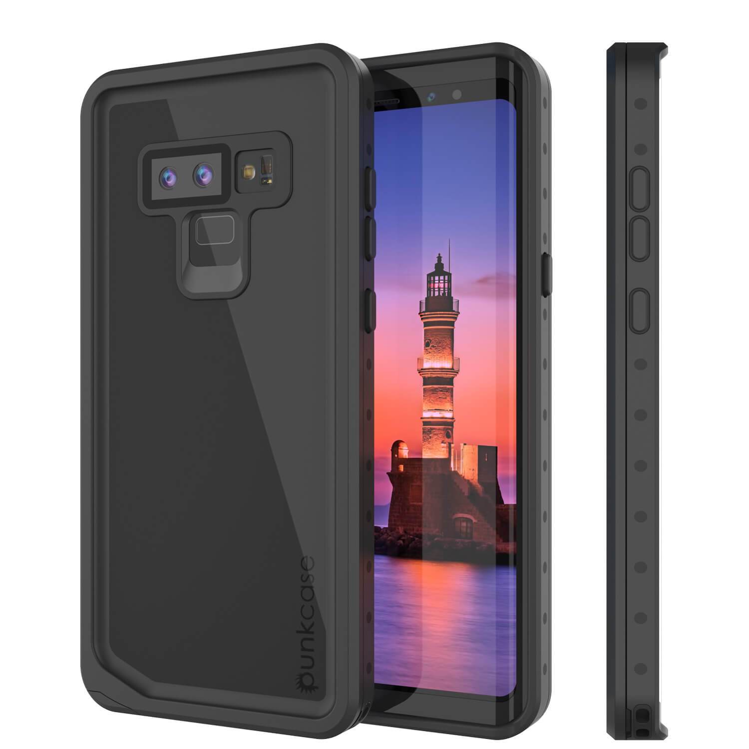 Galaxy Note 9 Waterproof Case PunkCase StudStar Black Thin 6.6ft Underwater Shock/Snow Proof