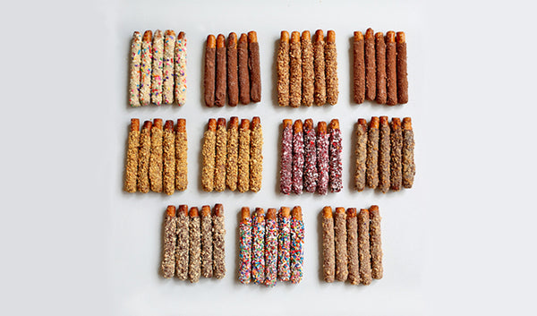 Chocolate covered pretzels assorted flavors