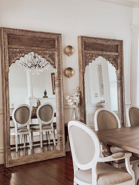 indian mirrors French victorian dining room 