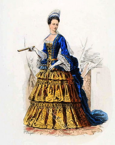 History Haute Couture French 1600s 17th century Paris fashion press