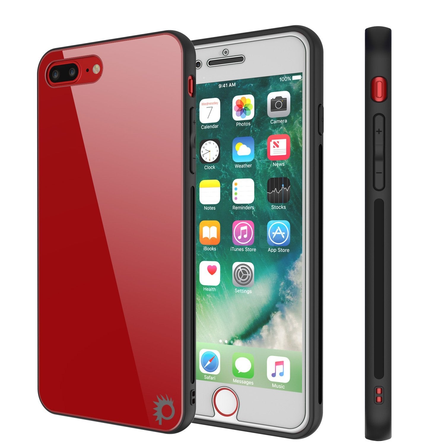 iPhone 8 PLUS Case, Punkcase GlassShield Ultra Thin (Red) – PunkCase AU