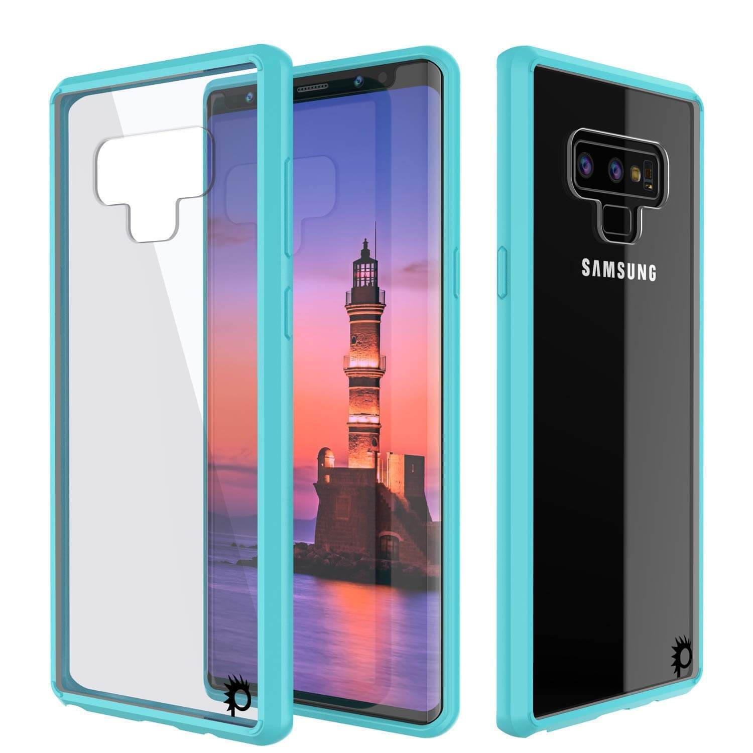 Galaxy Note 9 Case, PUNKcase [LUCID 2.0 Series] [Slim Fit] Armor Cover W/Integrated Anti-Shock System [Teal]