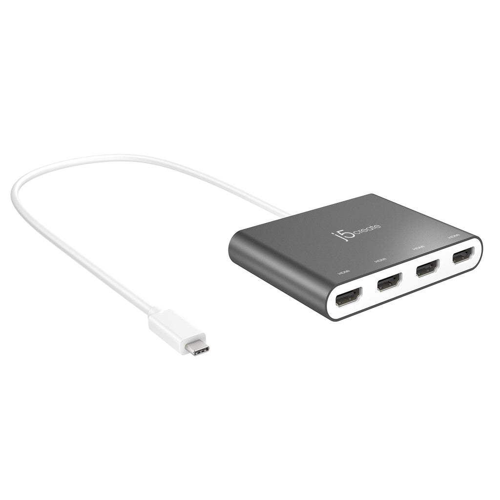 JCA366 USB-C to 4-Port HDMI Multi-Monitor Adapter