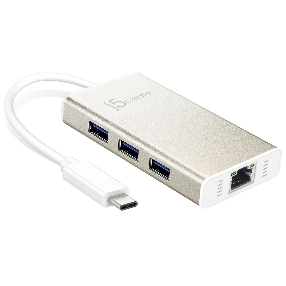 JCH471 USB-C Gigabit Ethernet & HUB Multi Adapter