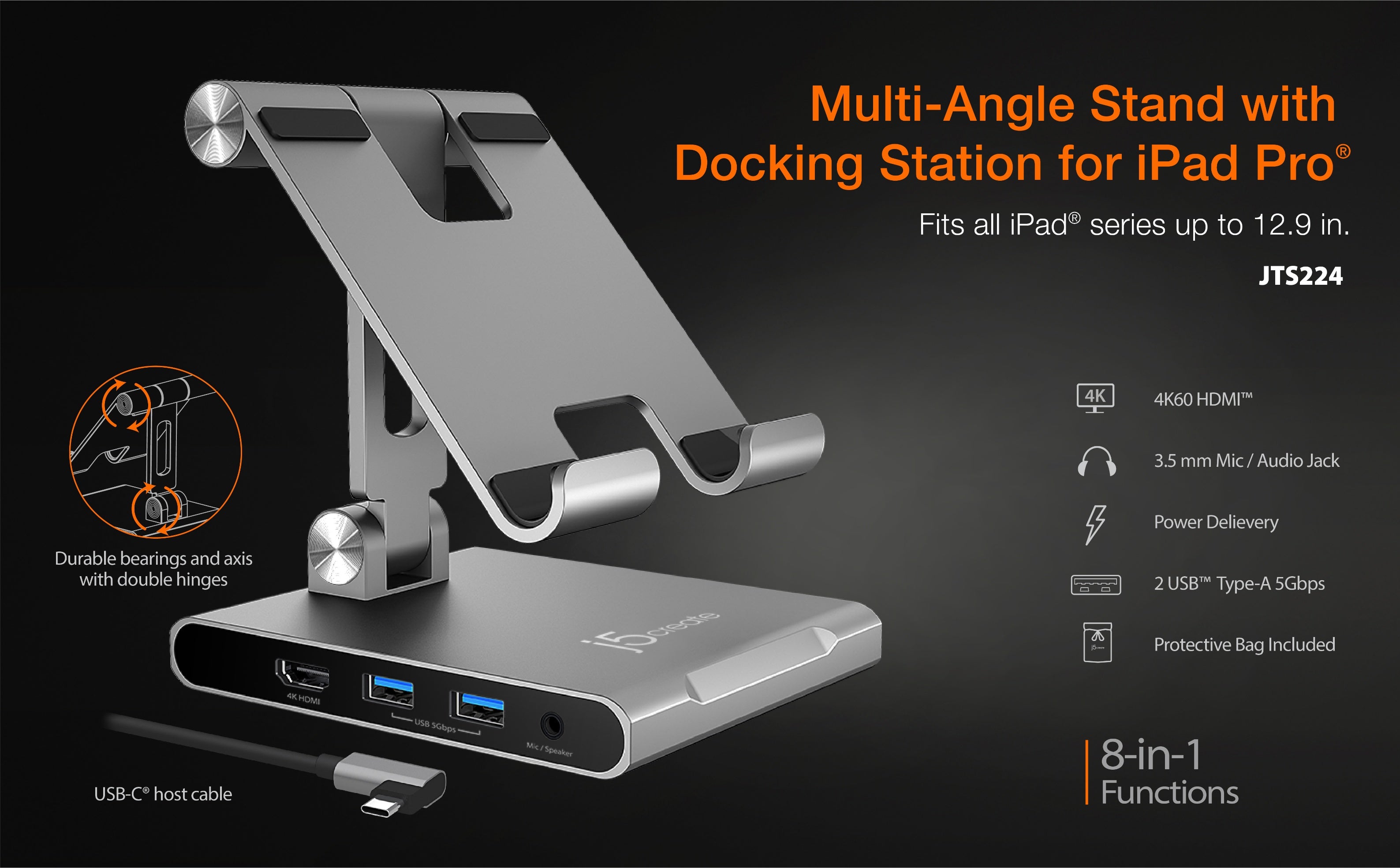 Multi-Angle with Station for iPad Pro® – j5create