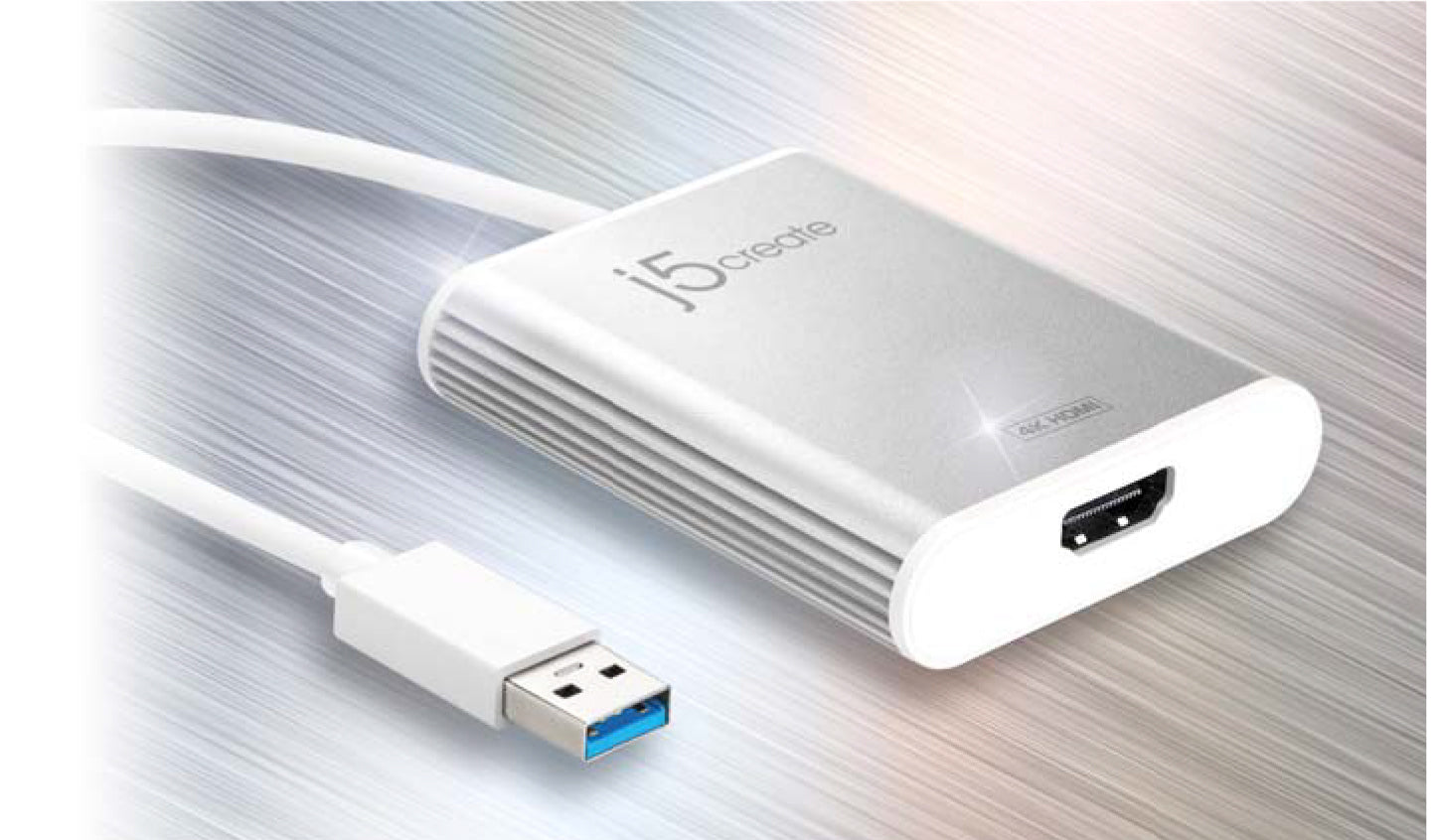 j5create USB 3.0 To Dual HDMI Cable 12.5 Silver JUA365 - Office Depot