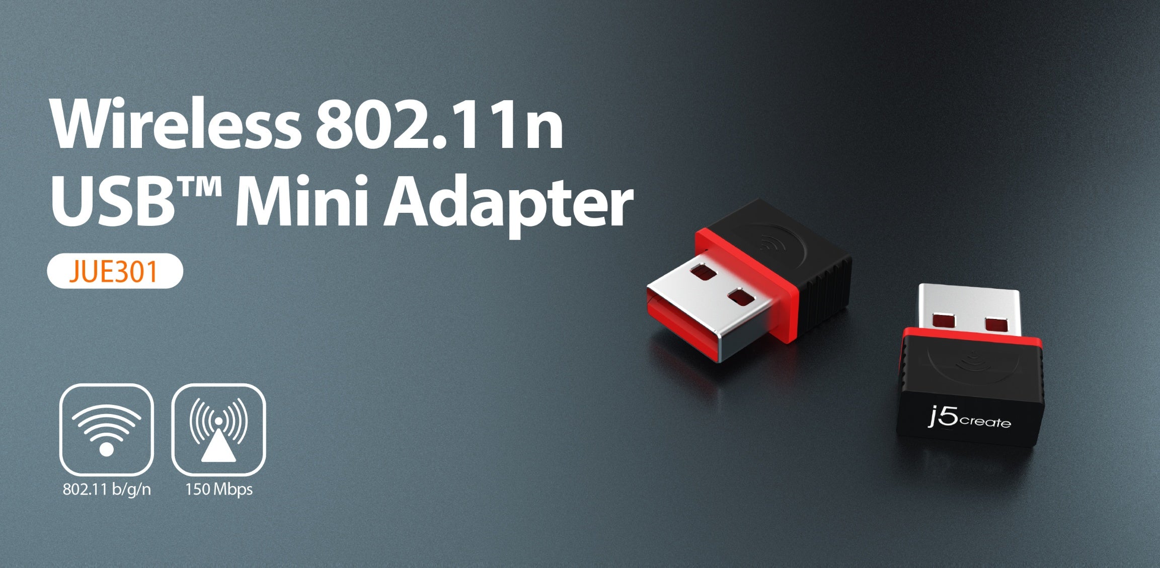JUE301 Wireless 11N USB™ Mini Adapter – j5create
