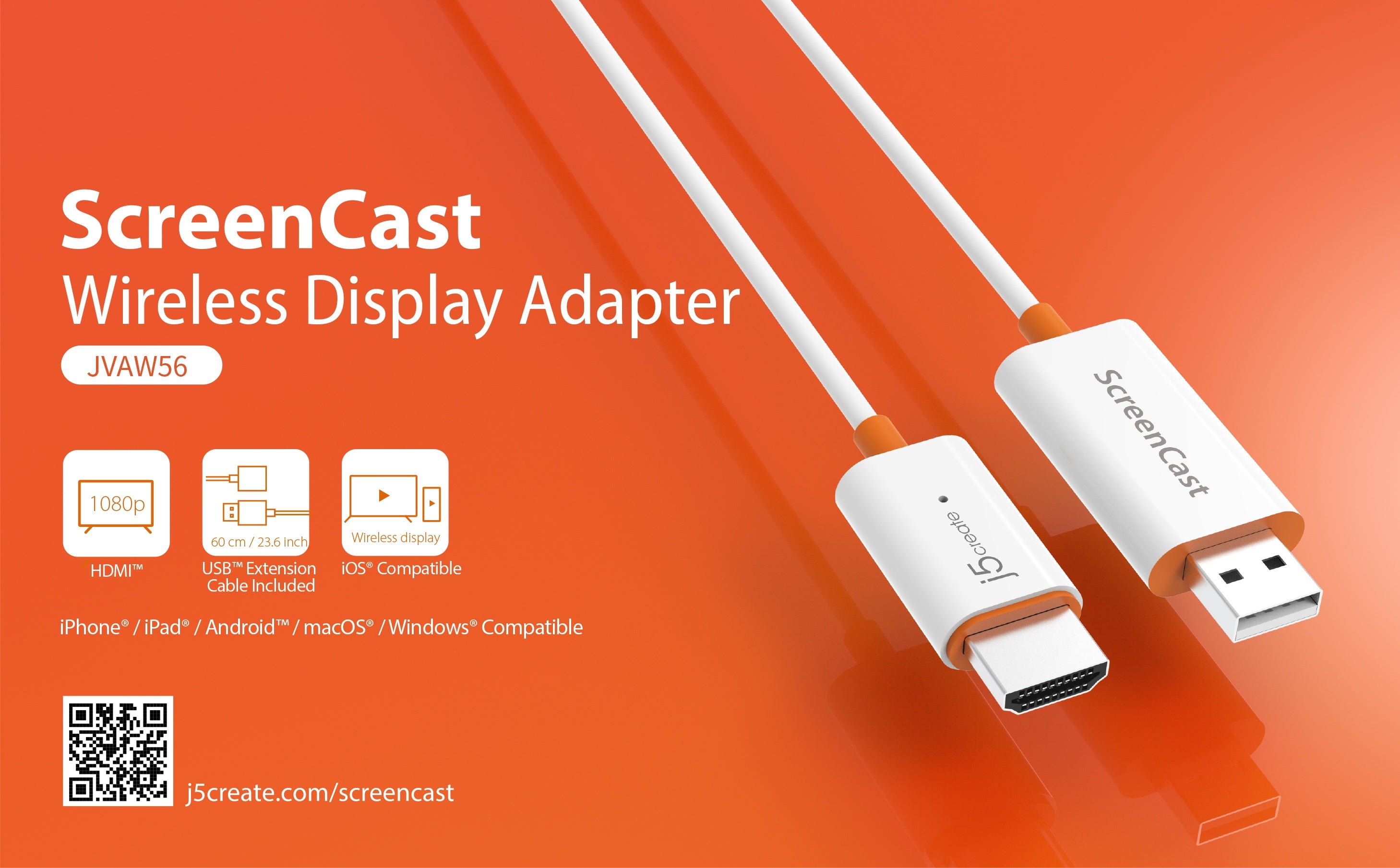 ScreenCast Wireless Display Adapter – j5create