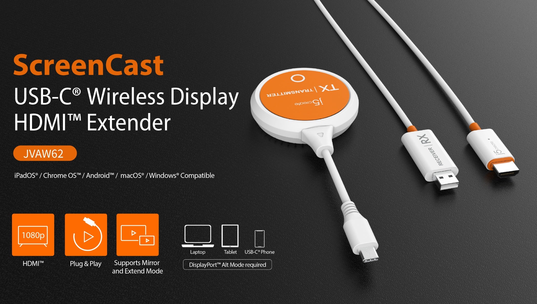 ScreenCast Wireless Display Adapter – j5create