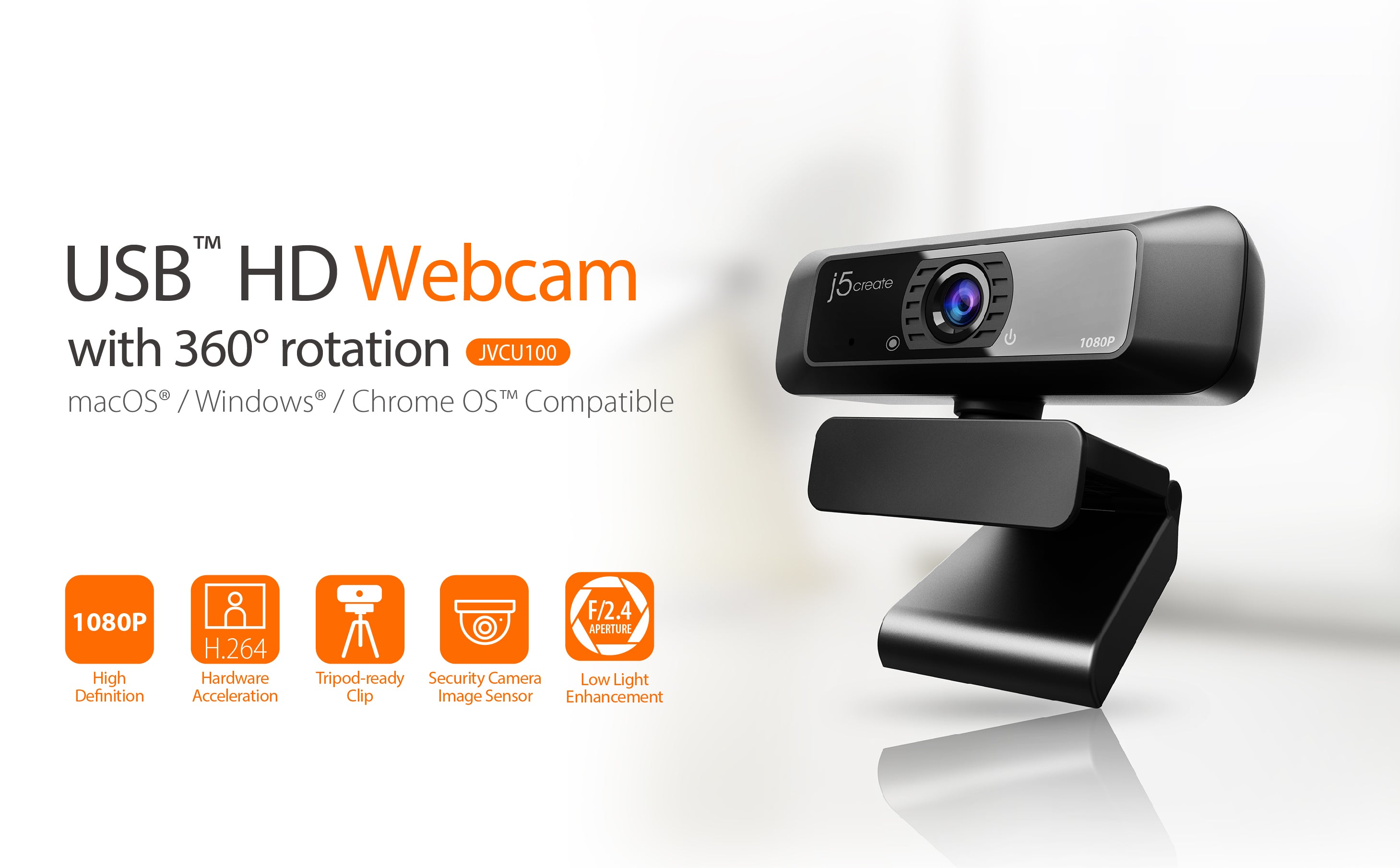  USB Webcam with Microphone,HD PC Camera Web Camera 360-Degree  Swivel Clip on Web Cam, Auto Color Correction & Auto Focus for Online  Chatting Video Recording Broadcasting : Electronics
