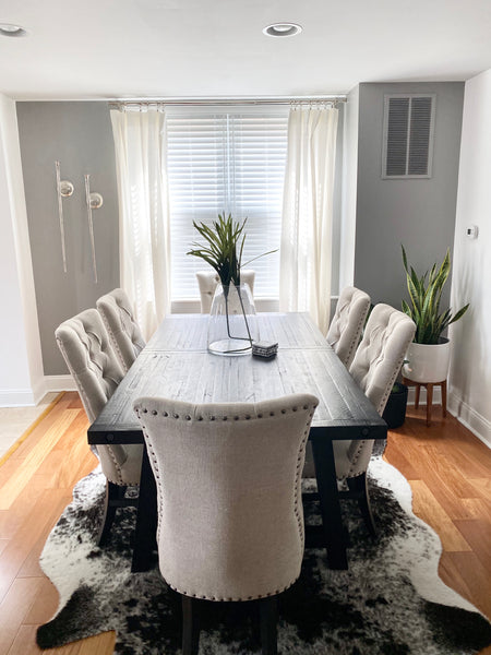 Salle à manger de visite de la maison de Kelly Collier-Clark