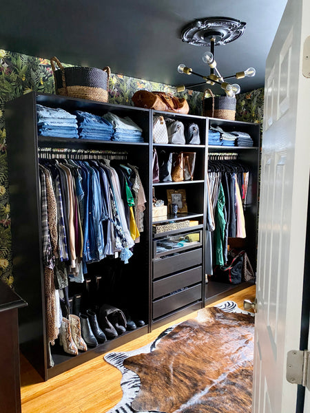 Kelly Collier-Clark home tour walk in closet ideas