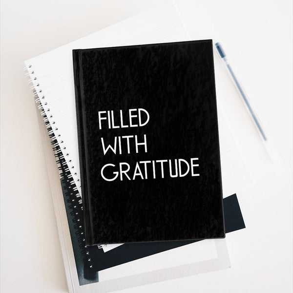pages lignées de journal à couverture rigide de gratitude