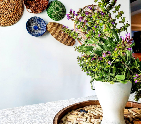 how to hang baskets on the wall