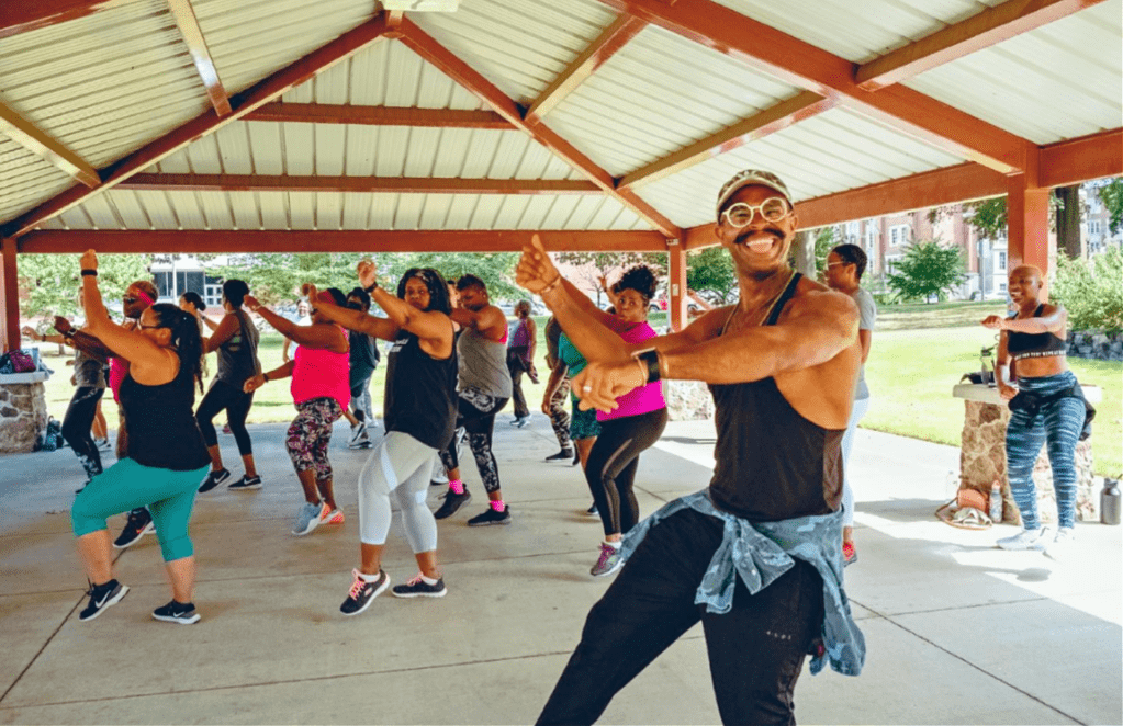 David Quarles visite à domicile cours de fitness zumba