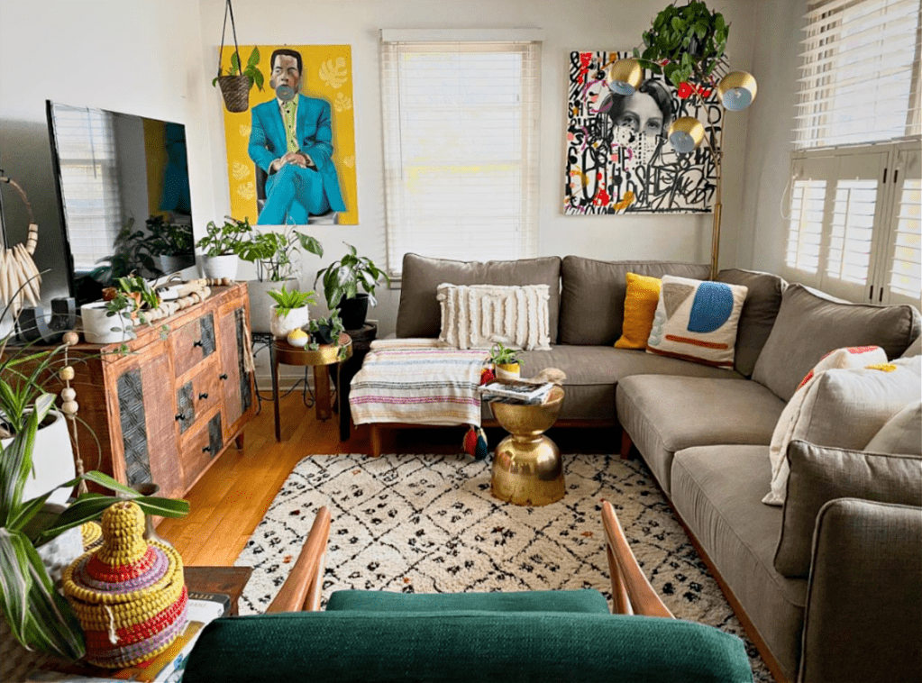 david quarles home tour decor blog living styled black art