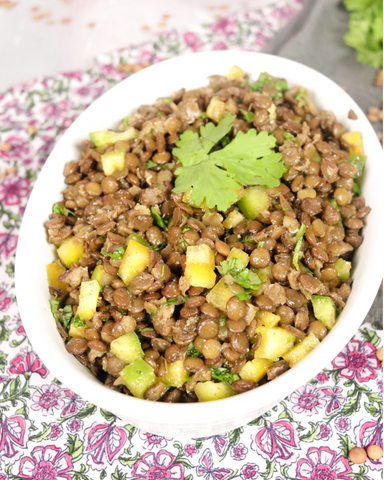 Rezept für äthiopischen Linsensalat