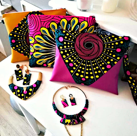 Kla-creations - Clutch bag + jewelry sets