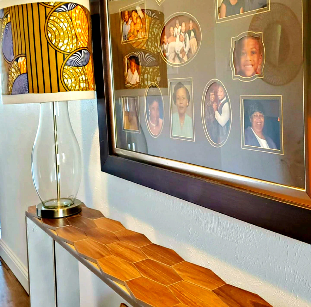 upcycled wood console table how we live decor blog home tour