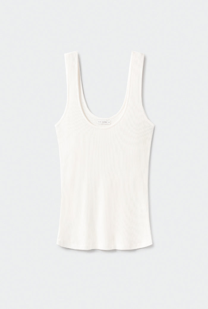 Bias Cut Cami - White