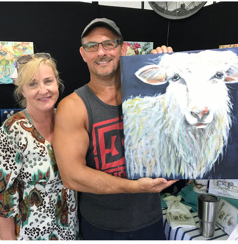 Painting of "The Good Shepherd Sheep"