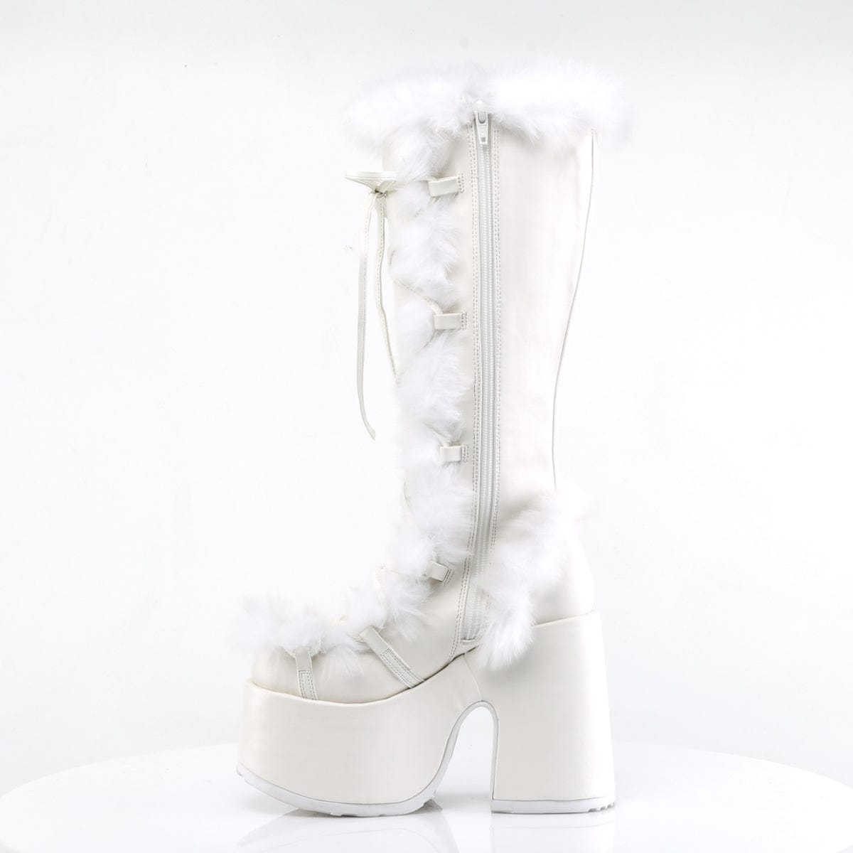 white fur boots demonia