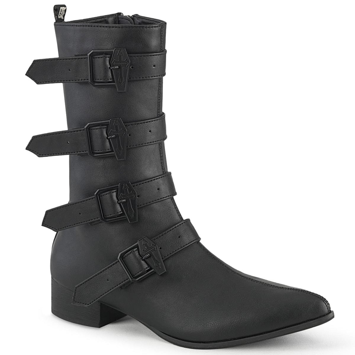 calf boots with buckles