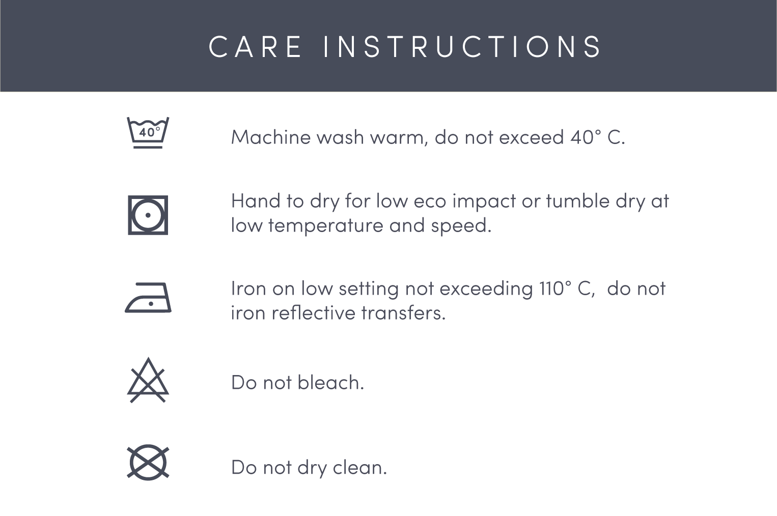 Care Instructions| fairechild Sustainable Outerwear – fairechild™