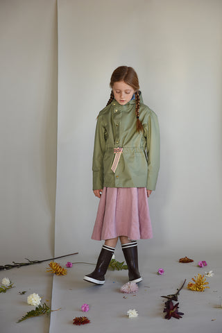 Faire Child kids raincoat made from recycled polyester in Balsam