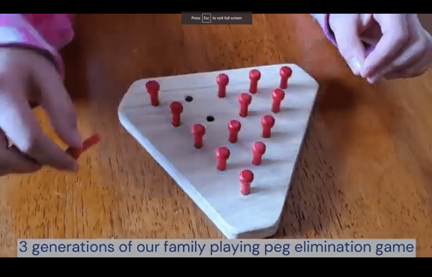 Classic Peg Solitaire Elimination Elimination game | wooden games | peg game | wooden cracker barrel | Toy Maker of Lunenburg | Made in Canada