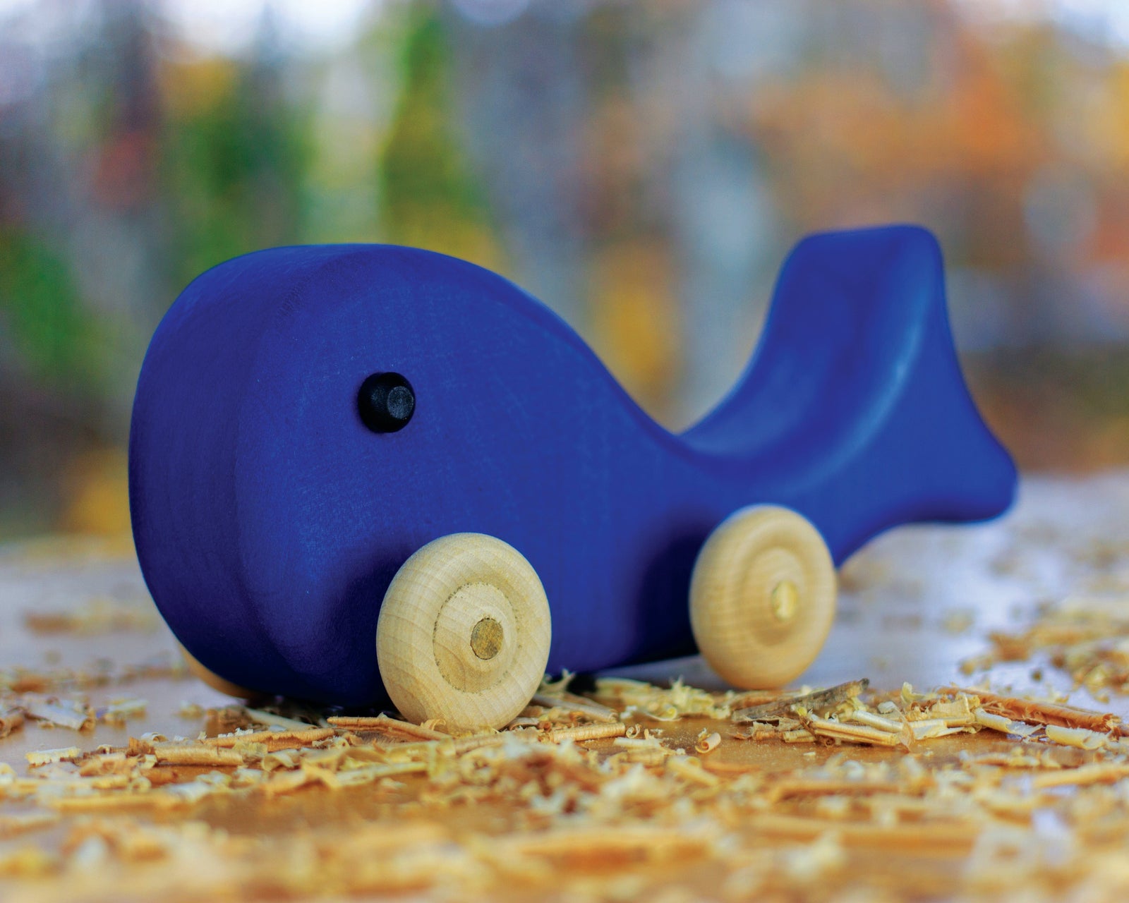Wooden mini animals with wheels - Toy Maker of Lunenburg